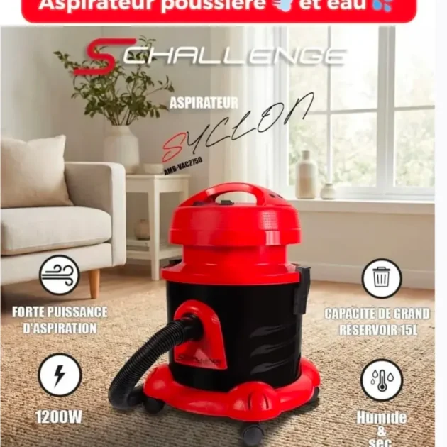 Aspirateur Schallenge 1200W 15L ماء و غبرة