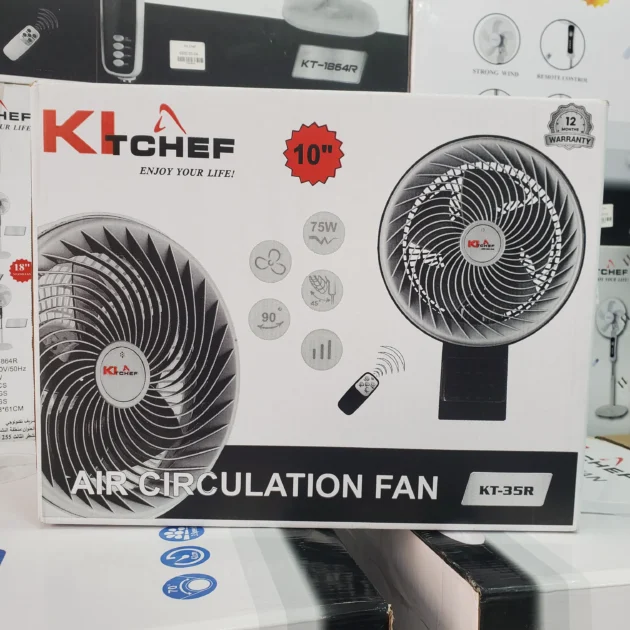 Ventilateur Mural Kitchef 10"p 75W + télécommande