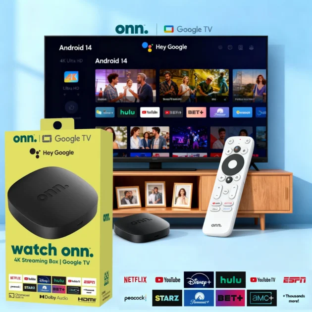 Tv Box onn. Google TV Android 14.0 16GB rom 2GB ram
