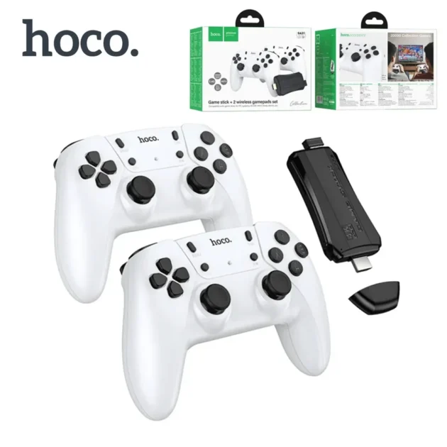 Console Rétro Hoco GA31 – 20 000 Jeux Intégrés avec 2 Manettes Sans Fil - منصة الألعاب الكلاسيكية مع يدين تحكم